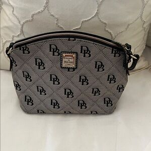 EUC! Dooney & Bourke Black and Gray Crossbody Bag